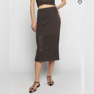 Reformation Carter Novelty Knit Skirt Size Small
